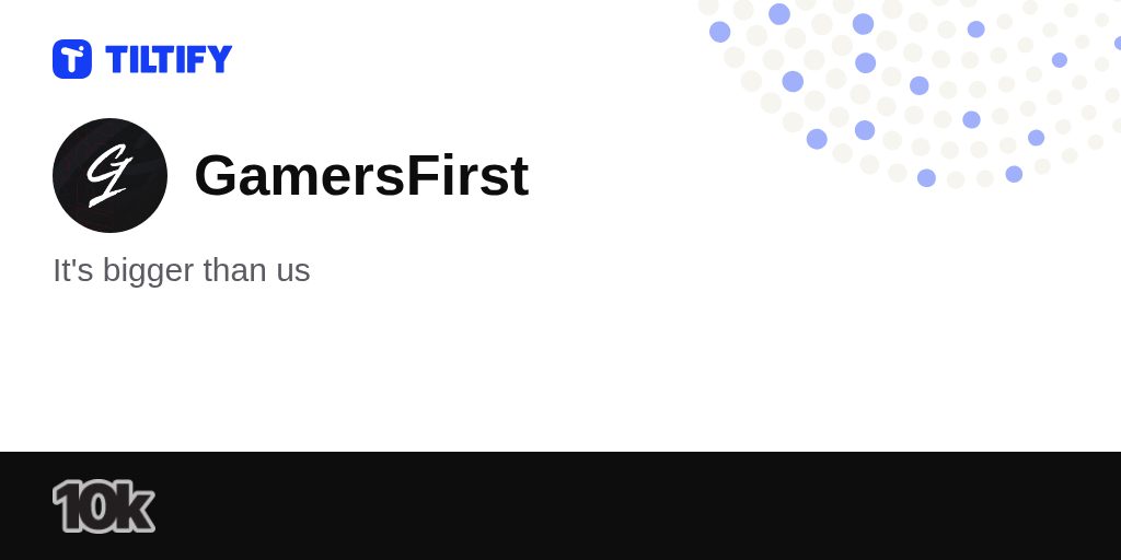 GamersFirst on Tiltify