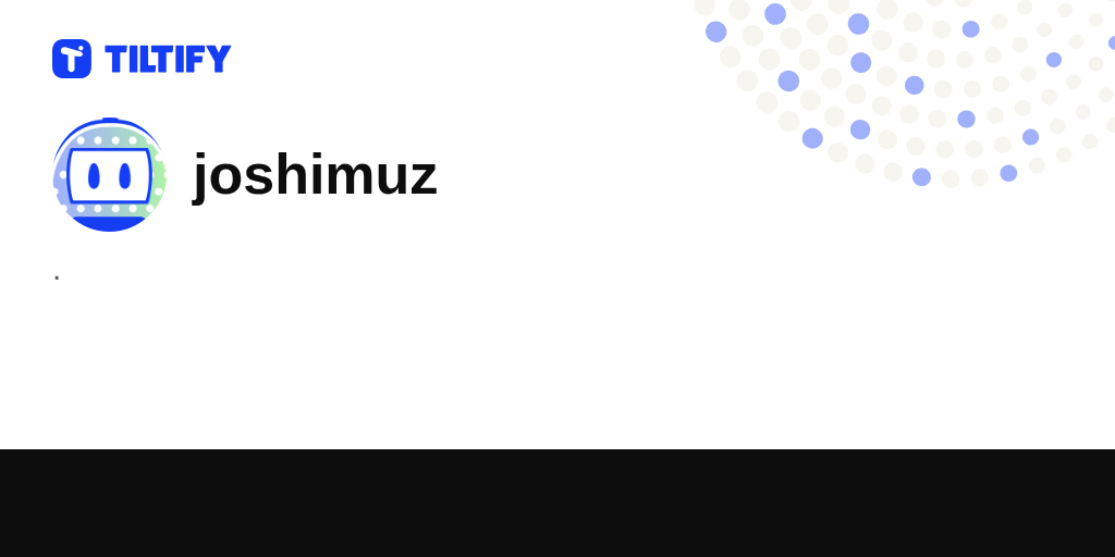 joshimuz on Tiltify