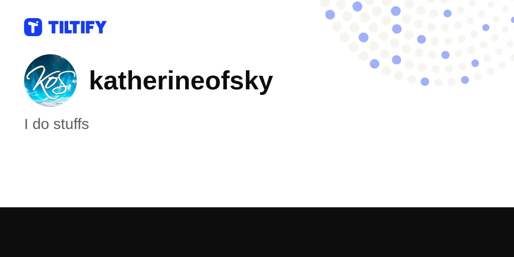 katherineofsky on Tiltify