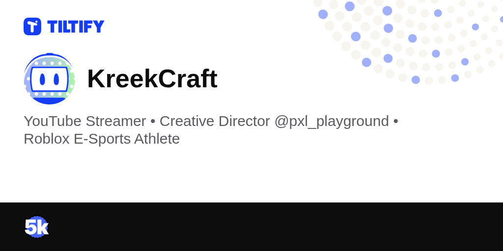 KreekCraft on Tiltify