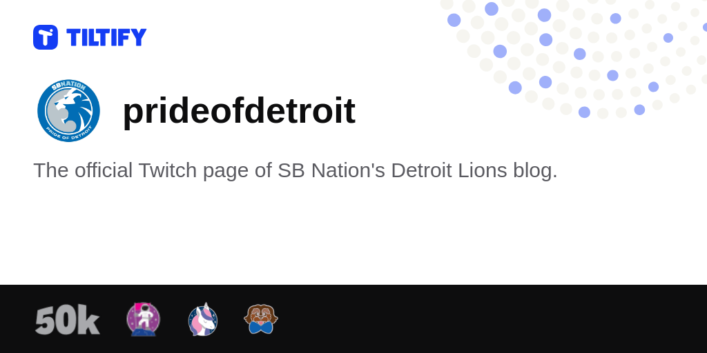 prideofdetroit on Tiltify