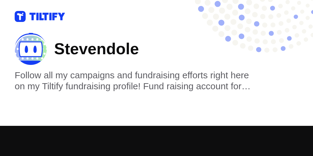 Stevendole on Tiltify