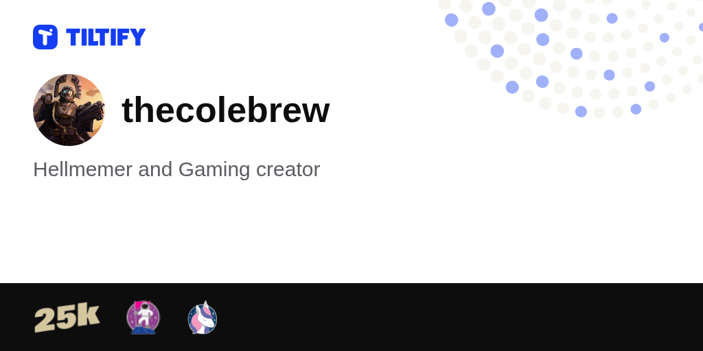 thecolebrew on Tiltify