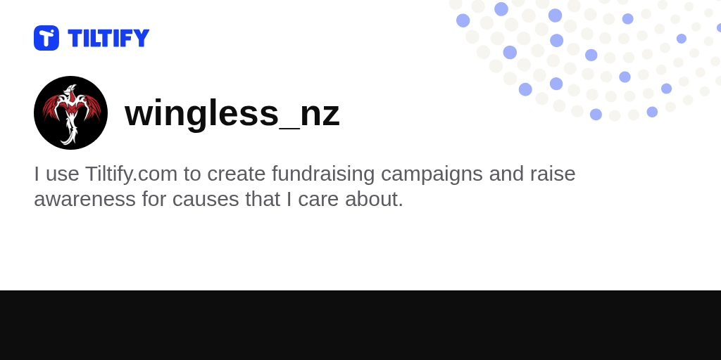 wingless_nz on Tiltify