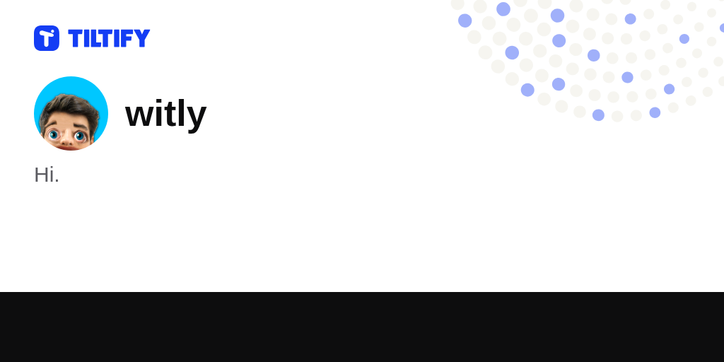 witly on Tiltify