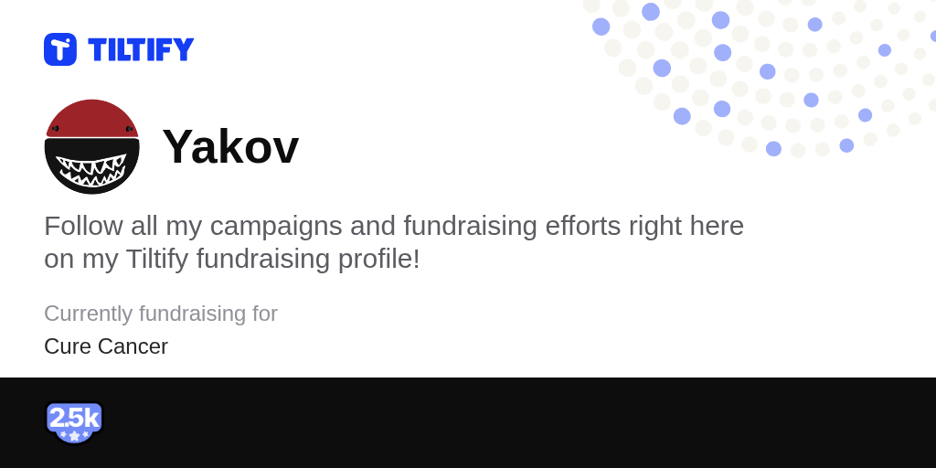 Yakov on Tiltify
